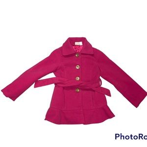 Girls Magenta Coat Size 6